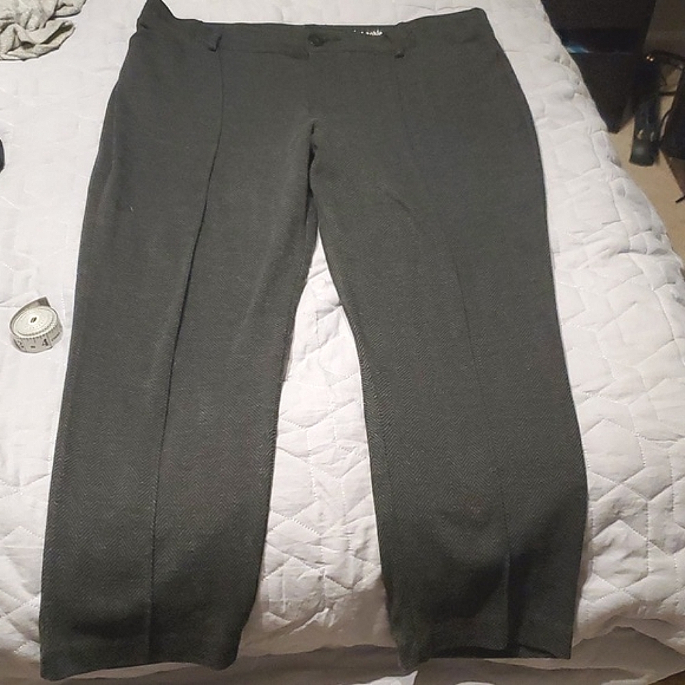 Size 14 medium dark gray and black  pants